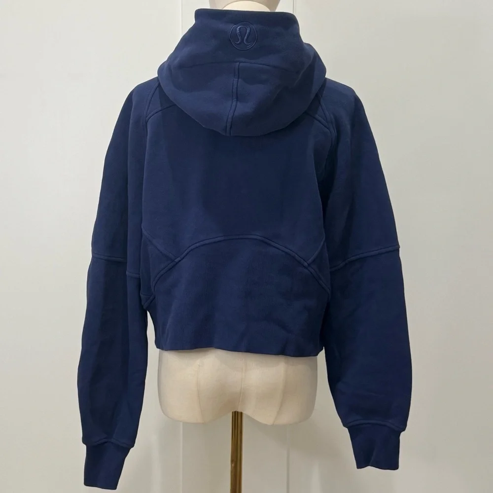 Lululemon Scuba Oversized Half-Zip Hoodie XS Small Night Sea Blue Lounge Cozy